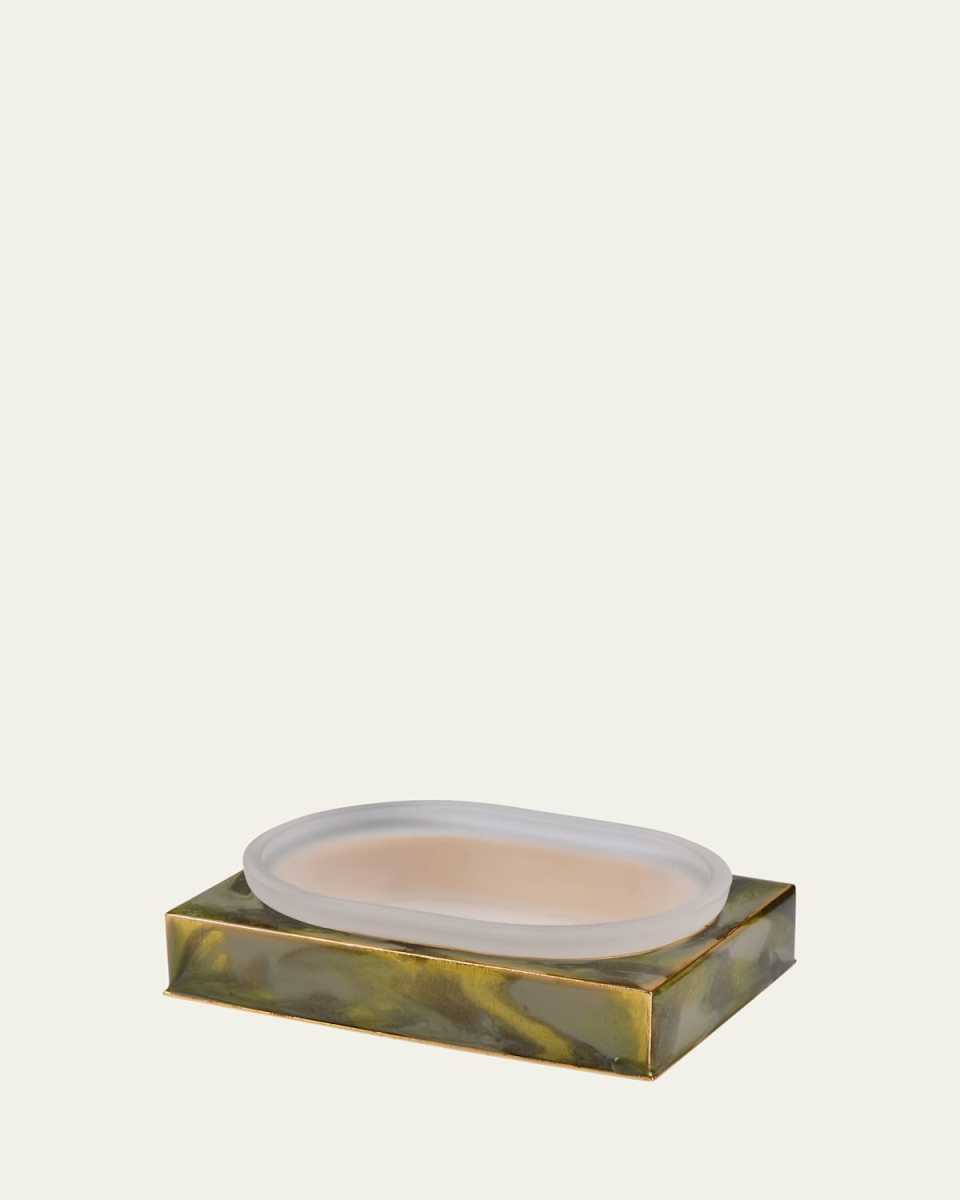 Elan Square Soap Dish, Green